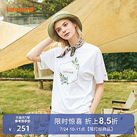 Lafuma 乐飞叶 LAFUMA乐飞叶户外21春夏宽松快干运动短袖T恤女新疆棉LFTS1BS67