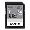 SONY 索尼 E系列 SF-E64 SD存儲卡 64GB（UHS-II、V30、U3）