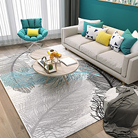 左右潮流 地毯北欧ins风地毯现代简约客厅沙发地垫轻奢家用卧室床边茶几免洗垫 可定制