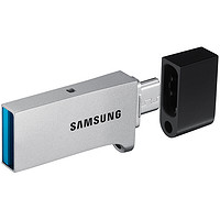SAMSUNG 三星 DUO系列 USB 3.0 U盘 金属银 64GB Micro USB口