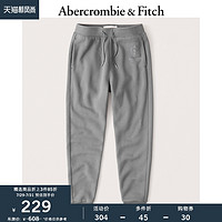 Abercrombie＆Fitch男装 Logo款抓绒慢跑运动束脚卫裤308436-1AF
