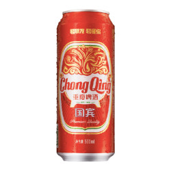 重庆啤酒国宾500ml12罐整箱装