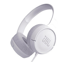 JBL 杰寶 TUNE 500 耳罩式頭戴式有線耳機 象牙白 3.5mm