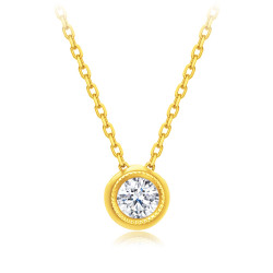 chow tai fook 周大福 u181255 18k金钻石项链
