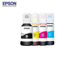 爱普生 EPSON T06E 009墨水 L15158 L15168 彩色墨仓式喷墨打印机墨水防水 T06E1-4 009四色墨水套装