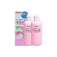 Pigeon 貝親 桃子水桃葉嬰兒兒童液體爽身露保濕四季通用200ml*2日本原裝進口