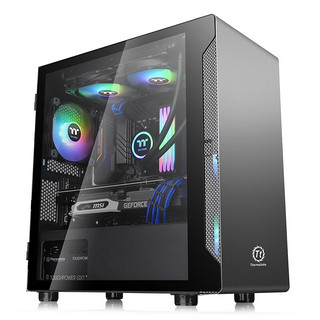 Thermaltake 曜越 启航者A1 MATX机箱 半侧透 钛灰银