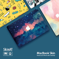 SkinAT 苹果电脑保护壳贴膜MacBook Air M1贴纸 笔记本Mac Pro彩膜