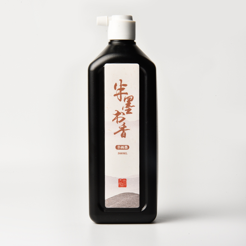 西泠印社 半墨书香书画墨汁中浓墨汁油烟500毫升墨水笔墨纸砚文房四宝送礼收藏文房用品（500ml）