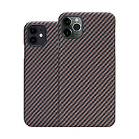PITAKA MagEZ苹果iPhone11/Pro/Max凯夫拉磁吸手机壳碳纤维轻薄保护套 黑金斜纹 iPhone 11