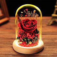 自生草 玫瑰玻璃罩禮盒