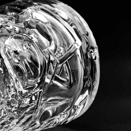 墨斗鱼艺术哆啦A梦zheng版授权玻璃杯衍生品创意礼物精美包装立体浮雕创意水晶玻璃杯治愈系11厘米高 三套一组