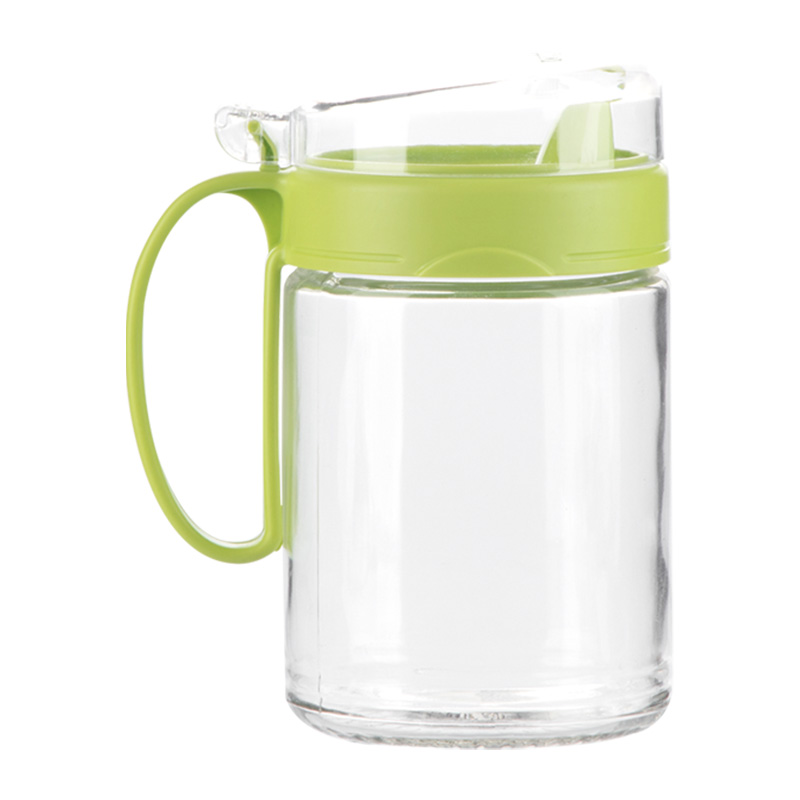 茶花 CHAHUA油壶玻璃厨房防漏家用油瓶醋壶醋瓶酱油罐550ML颜色随机