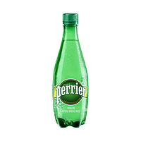 黑卡會員：perrier 巴黎水 原味含氣天然礦泉水 塑料瓶500ml*24瓶