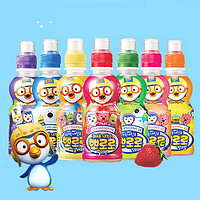 三玄 啵乐乐乳酸菌水果饮料韩国进口果汁儿童饮品235ml 水蜜桃味*12瓶