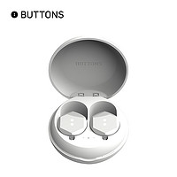 BUTTONS Air真无线蓝牙耳机入耳式降噪运动耳机苹果安卓通用 白色耀石款