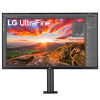 PLUS會員：LG 樂金 UltraFine Ergo系列 32UN880-B 31.5英寸 IPS FreeSync 顯示器（3840*2160、60Hz、95%DCI-P3、HDR10、Type-C 60W）