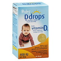 限新用户、补贴购：Ddrops 宝宝维生素D滴剂 400IU