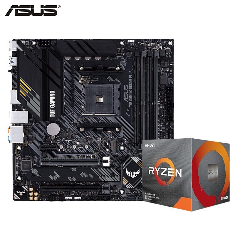 ASUS 华硕 TUF GAMING B550M-PLUS重炮手主板+AMD