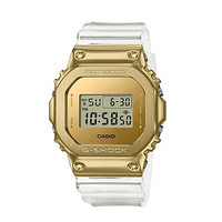 cdf會員購：CASIO 卡西歐 G-SHOCK冰川金系列 石英腕表 GM-5600SG-9DR