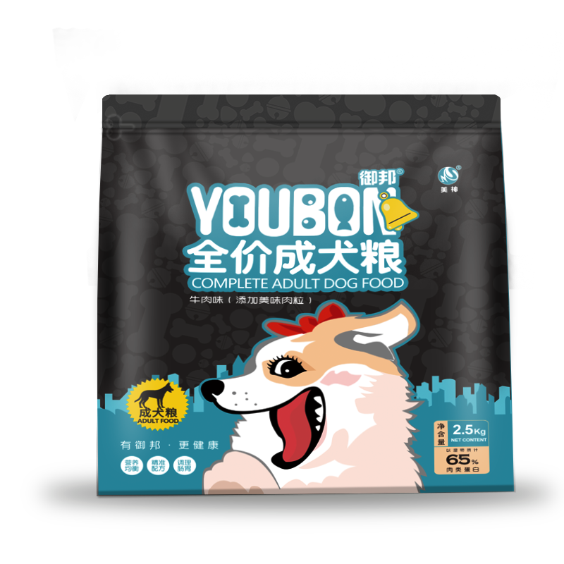 御邦狗粮 40斤20斤5斤成犬幼犬狗粮冻干狗粮肉牛肉粒狗粮通用犬粮 肉粒冻干粮10kg