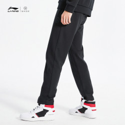 li-ning 李宁 运动裤男秋季韦德系列棉感裤子大码透气休闲直筒针织