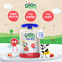 GoGo SqueeZ 梦果鲜 gogosqueez儿童酸奶法国原装进口 宝宝零食 常温草莓酸奶85g*4袋 草莓味
