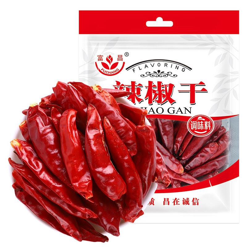 富昌 香辛料 辣椒干50g红辣椒 厨房调味 火锅调料底料 凉拌佐料炖肉料