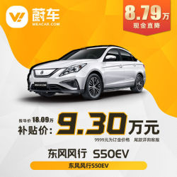 风行东风风行s50ev2021款plus蔚车新车车辆订金