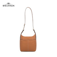 DELVAUX 21春夏So Cool Mini包包奢侈品女包单肩斜挎手提包迷你包袋 焦糖色外缝线