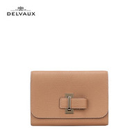 DELVAUX  奢侈品钱包女士卡包手拿包Mutin系列 棕色