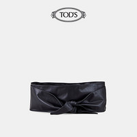 TOD'S官方2021夏季新品女士黑色羊皮腰带女装饰配饰配件简约 黑色 100cm