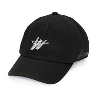 WE11DONE 男女同款 logo徽标印花棒球帽 黑色 WD-AH6-20-078-U-BK    均码