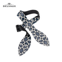 DELVAUX 奢侈品女包女士包包绑带包带 普鲁士蓝-白色-黑色-小牛皮