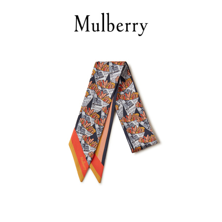 Mulberry/玛珀利2021秋冬新款报纸薯条包袋围巾VS4588 黄色