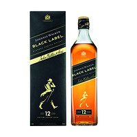 cdf会员购：2倍积分！JOHNNIE WALKER 尊尼获加 黑牌苏格兰威士忌 1L