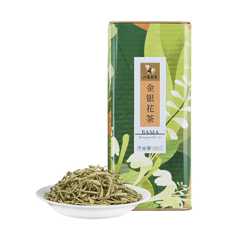 八马茶业 bamatea八马茶叶 金银花茶封丘原产金银花花蕾花草茶干花冲泡茶罐装50g