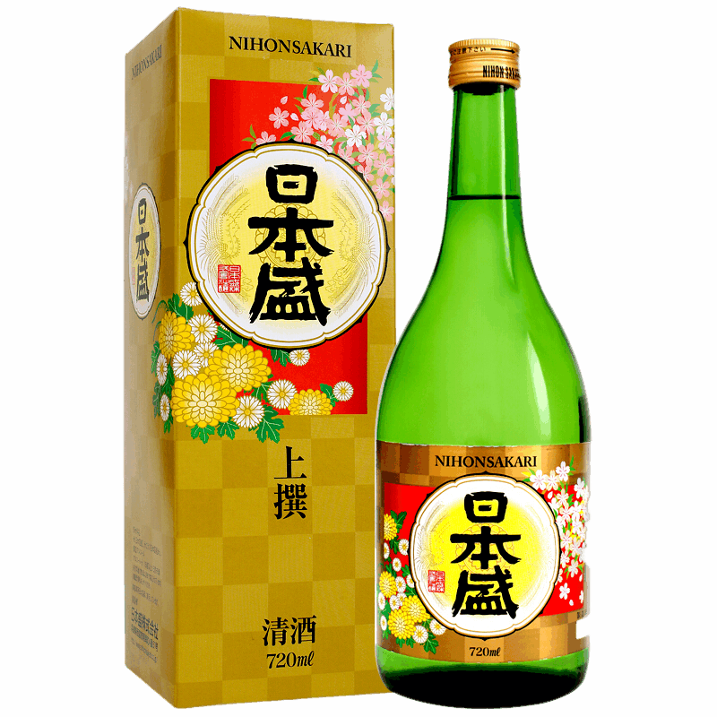 日本盛 日本原装进口洋酒清酒礼盒装单瓶 上选清酒720ml