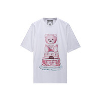 香港直发MOSCHINO/莫斯奇诺蛋糕泰迪熊女士短袖T恤DV0702