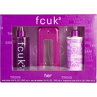 FCUK 法式 3号女士香氛套装（EDT 100ml+身体乳250ml+香氛身体喷2