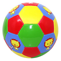费雪儿童足球宝宝皮球训练球幼儿园加厚足球小皮球拍拍球认知球 儿童足球13cm狮子款送气筒