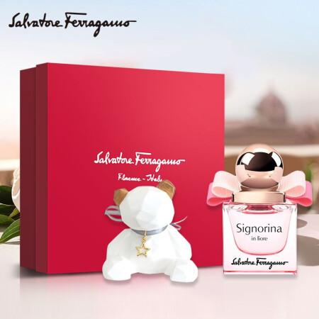 菲拉格慕（Ferragamo）伊人系列女士香水20ml盲盒（20Ml香水+小熊扩香石）送女友生日节日礼物