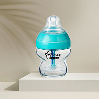 汤美星(Tommee Tippee)新生儿玻璃奶瓶 婴儿宽口径 仿母乳奶嘴 感温150毫升玻璃奶瓶（配慢流量奶嘴）