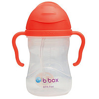 b.box 第三代重力水杯 嬰兒吸管杯寶寶學飲杯喝奶瓶帶手柄兒童水杯子家用幼兒園水壺 西瓜紅色