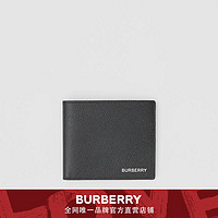 BURBERRY 粒纹皮革双折钱包（国际版） 80146531（黑色）