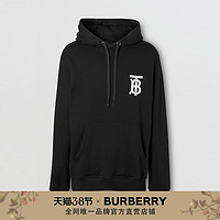 BURBERRY 专属标识图案连帽卫衣80243521（M、黑色）