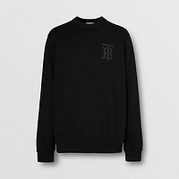 BURBERRY男装 专属标识棉质运动衫80318751（XL、黑色）