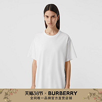 BURBERRY地址印花棉质宽松 T 恤 80372921（S、白色）