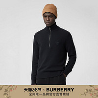 BURBERRY男装 专属标识高领羊绒针织衫 80358141（L、黑色）