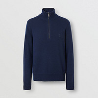 BURBERRY 专属标识羊绒针织衫80365881（XL、海军蓝）